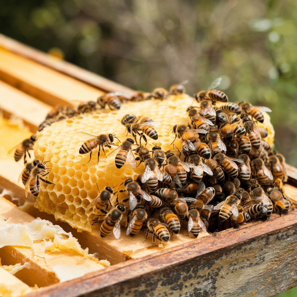 Honey Bees Wax